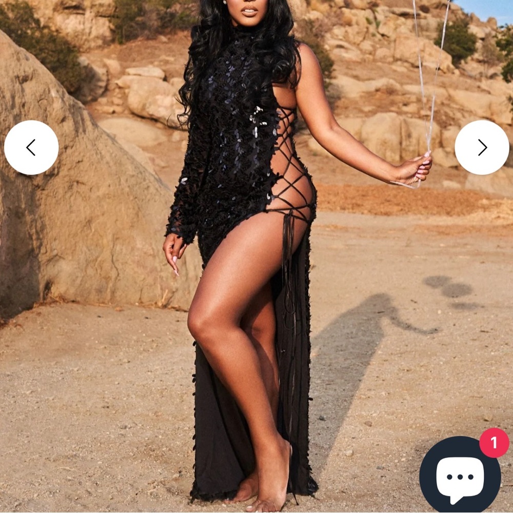 ELLA LISQUE | NYE DRESS | NIGHTGOWN | SEXY BLACK DRESS